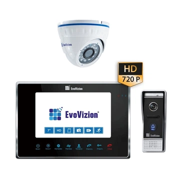 EvoVizion VP-706AHD Black + DP-05AHD cam Комплект домофона
