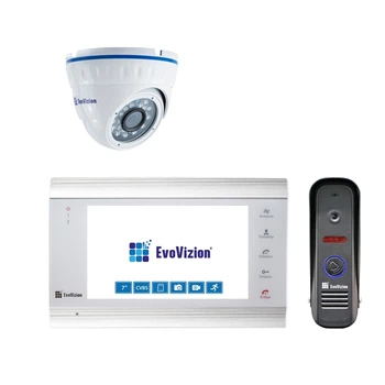 EvoVizion VP-701 White + DP-04 cam Комплект домофона