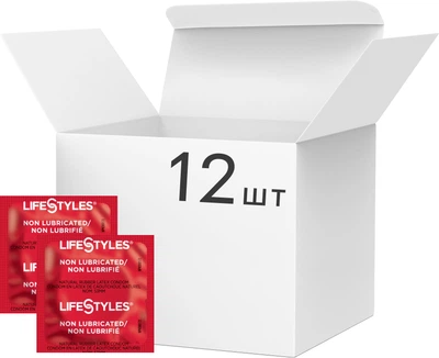 Презервативи LifeStyles Non-Lubricated Без змазки 12 шт (ROZ6400230479)