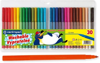 Фломастеры&nbsp;Centropen&nbsp;Пингвины/Слон&nbsp;30&nbsp;цв