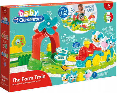 Pociąg Farmera Baby Clementoni z dźwiękami (8005125173914)