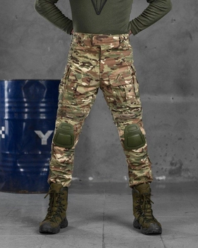 Військові чоловічі штани з наколінниками G3 весна/літо S мультикам (56451)