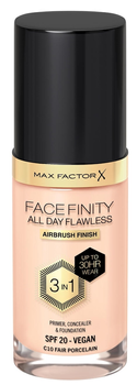 Podkład do twarzy Max Factor Face Finity 3 in 1 Foundation C10 Fair Porcelain 30 ml (3616303999407)