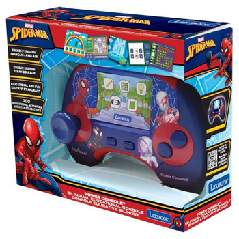 Dwujęzyczna konsola edukacyjna dla dzieci Lexibook Spider-Man Educational bilingual console LCD screen 2.8" (EN/FR) (JCG100SPi1) (3380743099149)