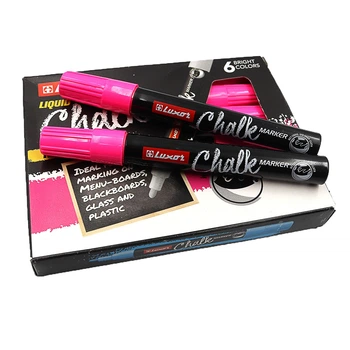 Маркер крейдяний Luxor Chalk рожевий (3042)