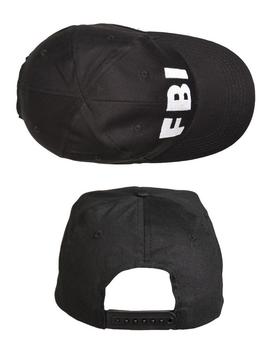 Бейсболка тактична Mil-Tec One size BASEBALL CAP SCHWARZ ′FBI′ (12316092)