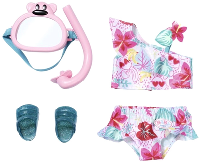 Kostium kąpielowy Baby Born Holiday Deluxe Bikini + zestaw do pływania (4001167829240)