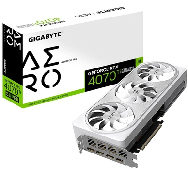 Відеокарта Gigabyte RTX 4070 Ti SUPER 16Gb AERO OC (GV-N407TSAERO OC-16GD) (GDDR6X, 256 bit, PCI-E 4.0 x16)