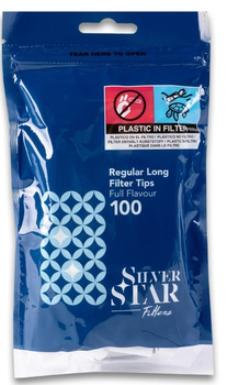 Фільтри для самокруток Silver Star Long 8*22мм 100шт