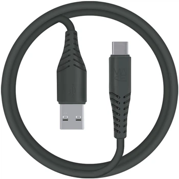 Кабель MAKE USB to Type-C 2.4A 1 м PVC Black (MCB-CP1BK)