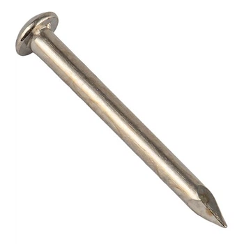Цвях декоративний, кругла головка, нікель 1,6x20 уп 0,05 кг snapt