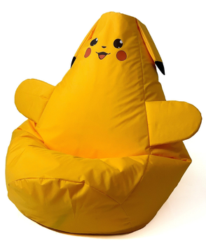 Fotel-worek sako Go Gift Pikachu L 105x80 cm Żółty (5905359293873)