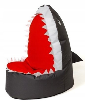 Крісло-мішок Go Gift Shark XXL 100x60 см чорний (5905359298038)