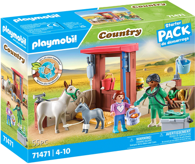 Zestaw figurek Playmobil Country Veterinary Mission with the Donkeys 55 elementów (4008789714718)