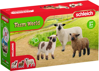 Набір фігурок Schleich Farm World Sheep Friends 3 шт (4059433761923)