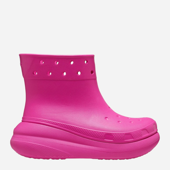Kalosze damskie krótkie Crocs Classic Crush Rain Boot 207946-JUIC 37-38 Różowe (196265225422)
