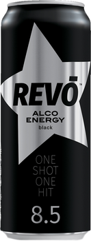 Слабоалкогольний напій Revo Black 8.5% 0.5 л (4820252123069-1)