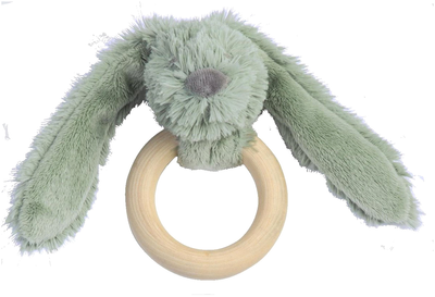 Grzechotka-gryzak Happy Horse Rabbit Richie Wooden Teething Ring Green (8711811097944)