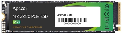 Dysk SSD Apacer AS2280Q4L 1TB M.2 2280 PCIe 4.0 x4 3D NAND TLC (AP1TBAS2280Q4L-1)