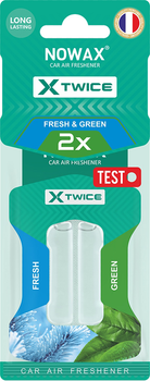 Ароматизатор з подвійною капсулою Nowax X Twice Fresh & Green (NX00154)