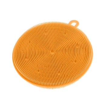 Губка мочалка прихватка для посуду силіконова Better Sponge 4 в 1 Помаранчевий