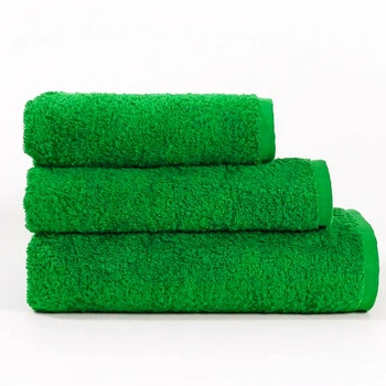 Набор махровых полотенец 3шт GM Textile 40х70см, 50х90см, 70х140см 400г/м2 (Зеленый)