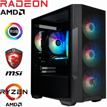 Игровой Компьютер MSI - Ryzen 5 7600X / Radeon RX 6800 16ГБ / 32ГБ DDR5 / SSD 1TБ