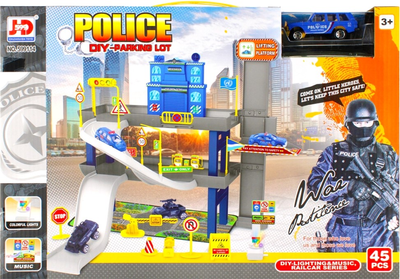 Parking policyjny Mega Creative Police z samochodami i akcesoriami (5904335893281)