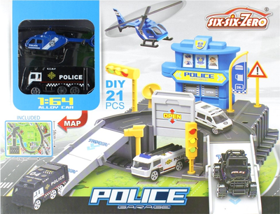 Ігровий набір Mega Creative Police Garage з машинками та аксесуарами (5904335893182)