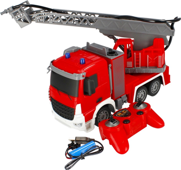Wóz strażacki zdalnie sterowany Mega Creative Fire Fighting Czerwony (5904335845662)
