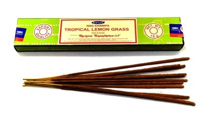 Благовоние Tropical Lemongrass Тропическая лимонная трава 15 гр Satya масала благовоние 33780