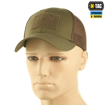 Бейсболка M-Tac тактическая с сеткой Elite Flex Dark Olive S/M