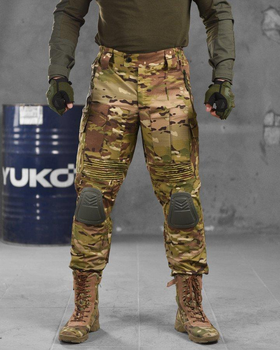 Тактичні штани з кевларовими вставками та наколінниками XL мультикам (87105)