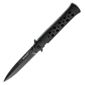 Ніж складаний Cold Steel Ti-Lite 4 (довжина: 222мм, лезо: 102мм, чорне S35VN), чорний, G10