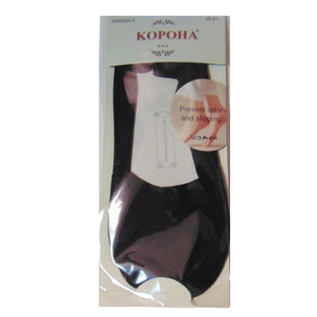 Подследники с силиконом Корона 36-41 черные 05045