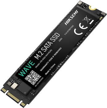 SSD диск Hiksemi WAVE(N) 1TB M.2 2280 SATAIII 3D NAND TLC (HS-SSD-WAVE(N)(STD)/1024G/M.2/WW)