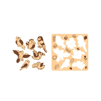 Пазл-головоломка детский DecorWood из дерева 21х21 см