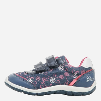 Дитячі кросівки для дівчинки Geox B8233A0QB54-C4117 24 Темно-синій/Рожевий (8058279233911)