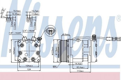 Компресор кондиціонера NISSENS 89139