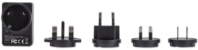 Мережевий зарядний пристрій Manhattan Wall Charger and Travel Adapter 5W Black (766623102155)