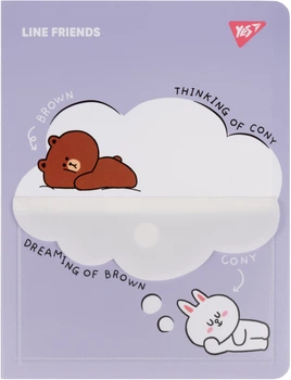 Папка на 20 файлів YES A4 Line Friends з фронтальною кишенею (492102) (5056574401984)