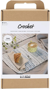 Набір для рукоділля Creativ Company Craft Kit Crochet Placemat Hat для в'язання сервірувальної серветки (5712854697279)