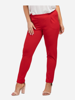 Spodnie slim fit damskie Karko Z695 42-44 Czerwone (5903676059219)