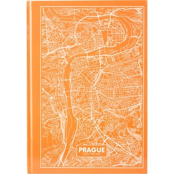 Книга канцелярська А4 96 аркушів клітинка Maps Prague (8422-542-A)