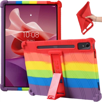 Силіконовий чохол із підставкою для Lenovo Tab P12 TB370FU / Xiaoxin Pad Pro 12.7 TB371FC Rainbow