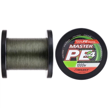 Шнур Select Master PE 1000m (темно-зелений) #1.2/0.16mm 42lb/19kg