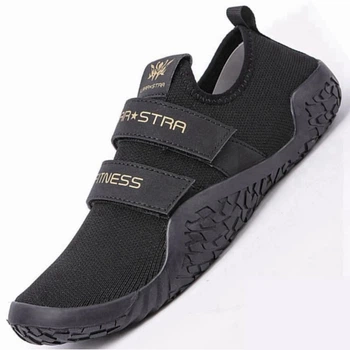Кроссовки для становой тяги Deadlift Shoes чёрные с липучками Китай 44 Чёрный