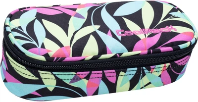 Пенал на блискавці CoolPack Campus Pastel Leaves з органайзером для ручок 23x9x5 см (B62050)