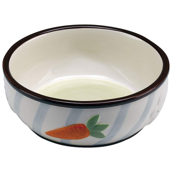 Керамическая миска для грызунов Ferplast PA 1089 Rabbit Bowl коричневая Ø 12.7 см 71089000