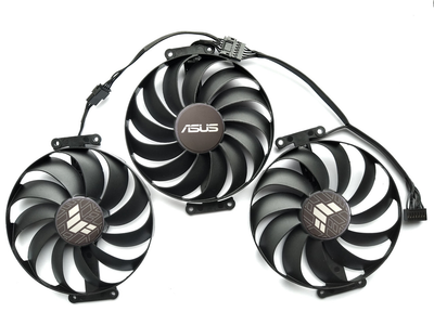 Вентилятор Champion для видеокарты ASUS TUF (original) CF1010U12D (CF1010U12S T129215SU T129215BU FDC10U12S9-C FDC10U12D9-C) комплект 3 шт (№338.8)